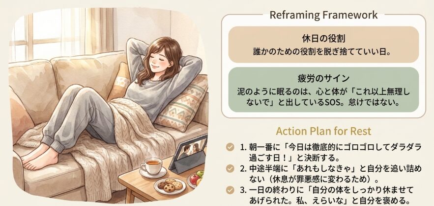 しっかり休息をとる日だと割り切る