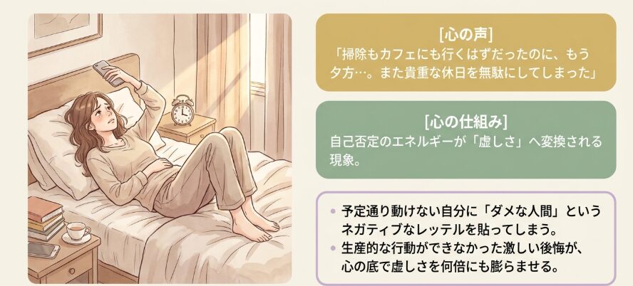 何もしないまま一日が終わる罪悪感