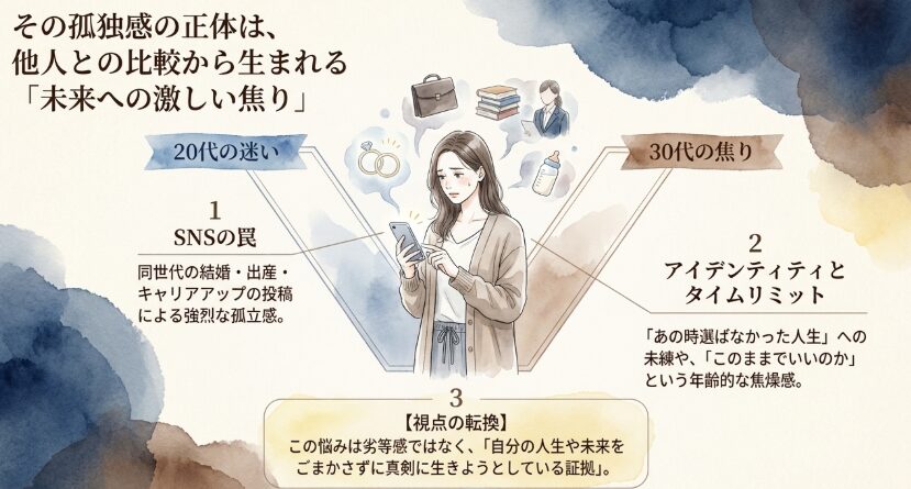 20代や30代が抱える将来への焦り