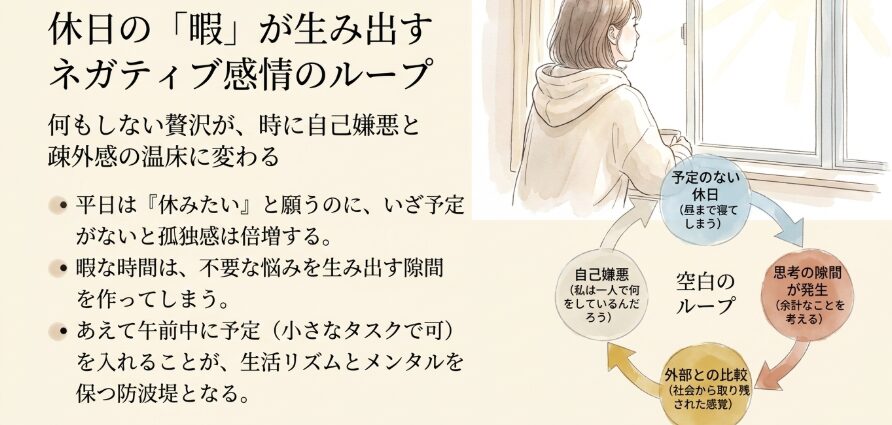 休日に予定がなく暇を持て余した時