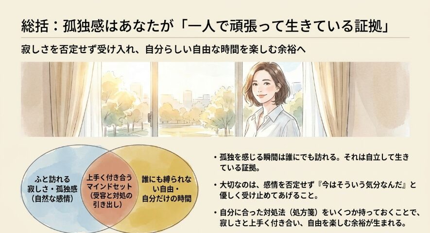 一人暮らしで孤独を感じる瞬間の総括