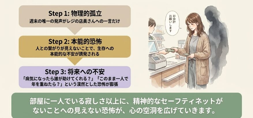 話す相手がいない孤独と独身の不安