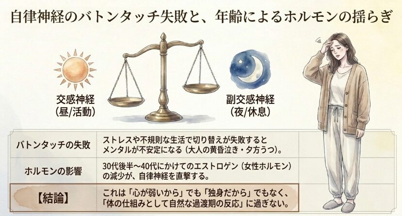 自律神経の乱れとホルモンバランス
