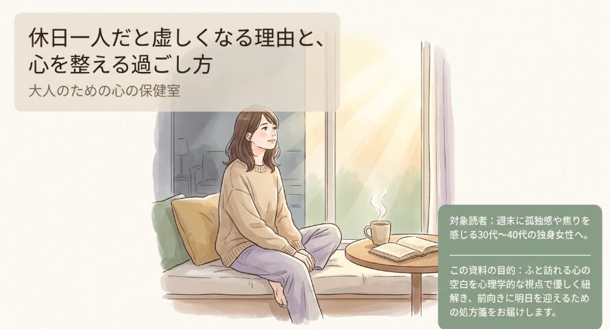 休日一人だと虚しくなる理由６選