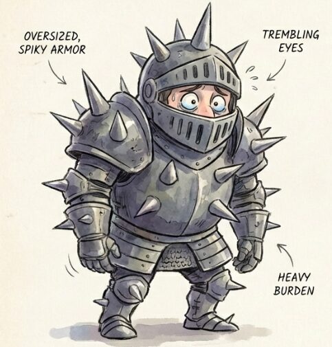 自分に自信がなく不安を隠すための攻撃性