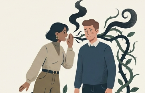 他人の陰口や批判ばかりで信用を落とす