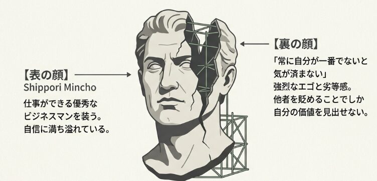 プライドが高く自己愛が強い