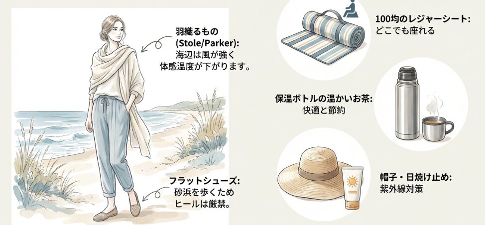 持ち物と服装のポイント