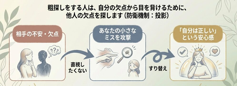 相手の欠点を見つけることで安心したい心理