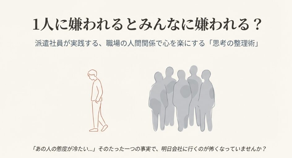 1人に嫌われるとみんなに嫌われる？派遣社員が実践する心を楽にする方法
