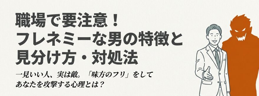 職場で要注意！フレネミーな男の特徴