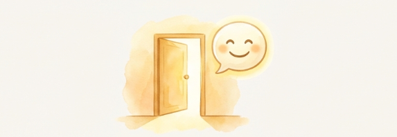 挨拶だけは笑顔で丁寧にする