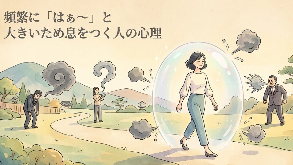 頻繁に「はぁ〜」と大きいため息をつく人の心理と対処法