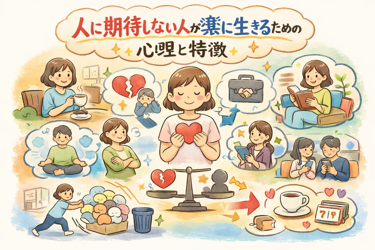 人に期待しない人が楽に生きるための心理と特徴