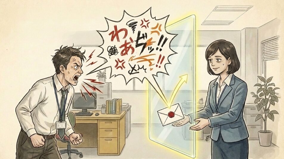 挨拶と業務連絡のみに割り切る