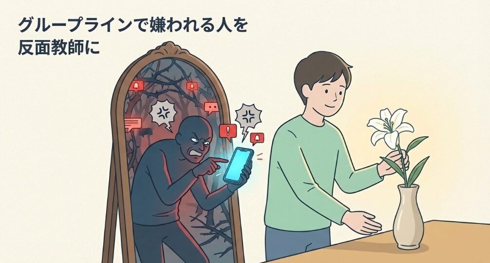 グループラインで嫌われる人を反面教師に