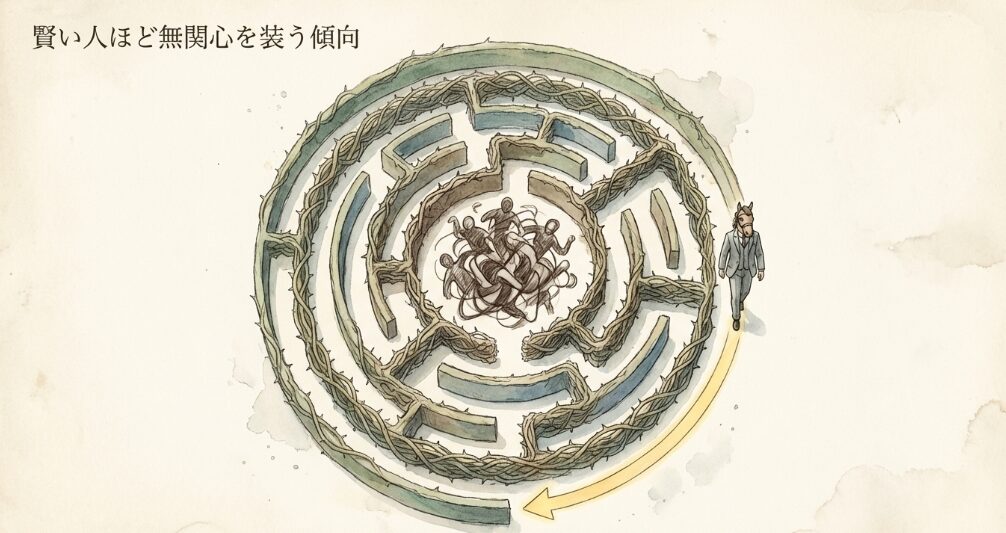 賢い人ほど無関心を装う傾向