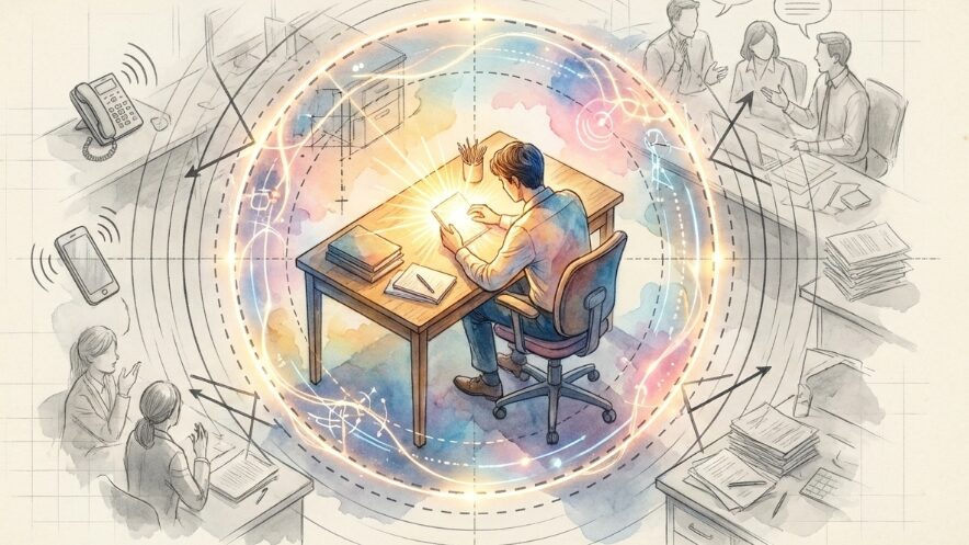 周囲が見えなくなるほどの高い集中力