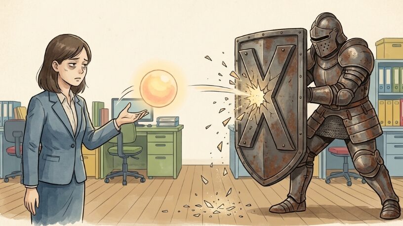 人の意見に対し常に否定から入る