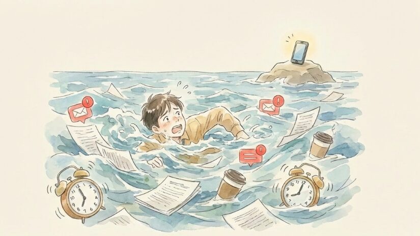 仕事の忙しさと心の余裕のなさ