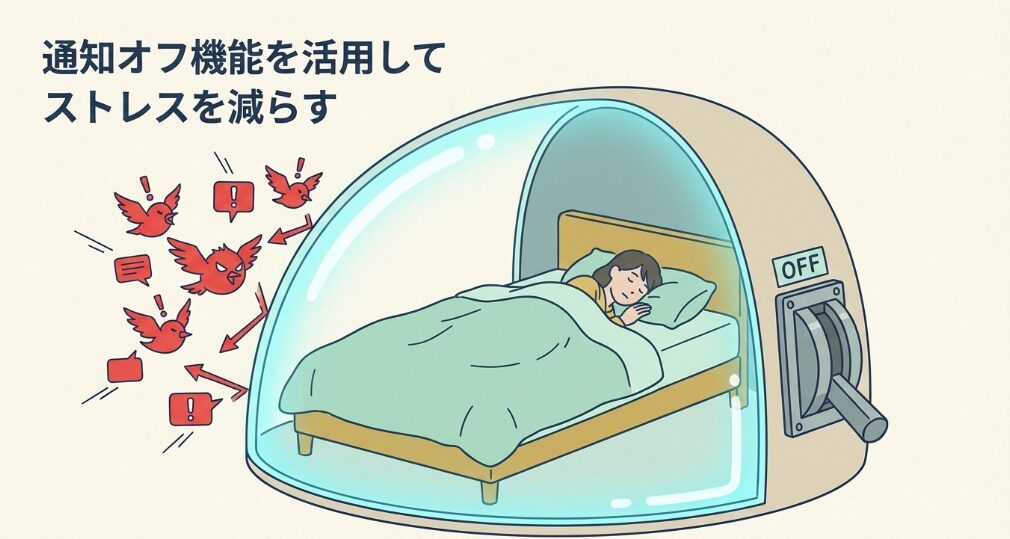 通知オフ機能を活用してストレスを減らす