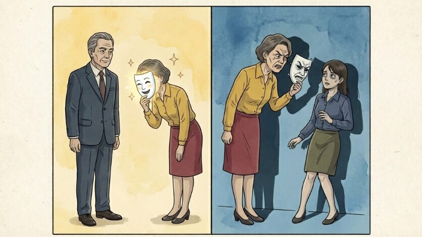 相手によって態度を露骨に変える