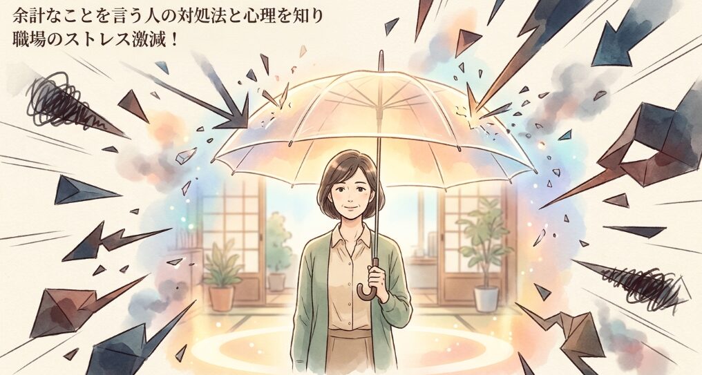 余計なことを言う人の対処法