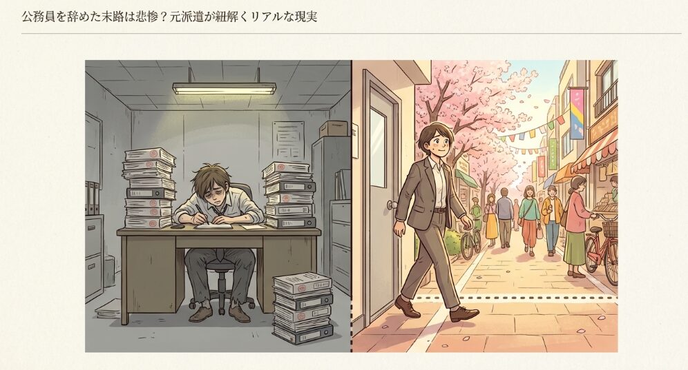 公務員を辞めた末路は悲惨？