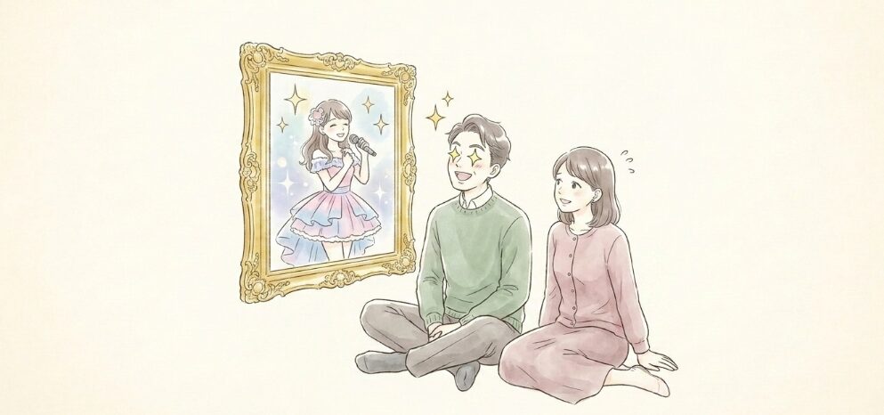 芸能人やアイドルを対象にした憧れに近い純粋な感想