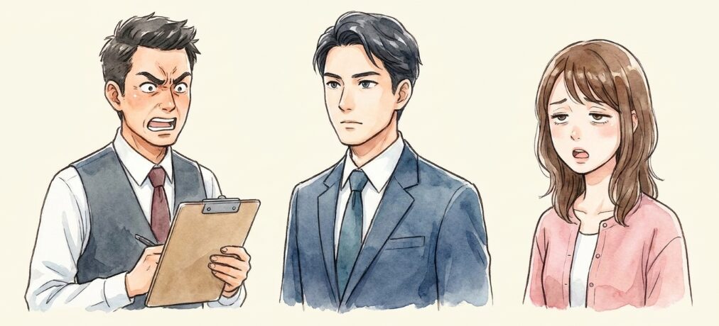 派遣先でよく見る視線が強い人の特徴