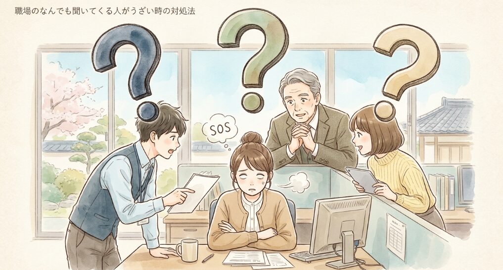 職場のなんでも聞いてくる人がうざい