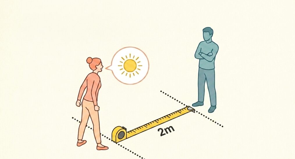 挨拶のみ徹底してあとは適度な距離を保つ