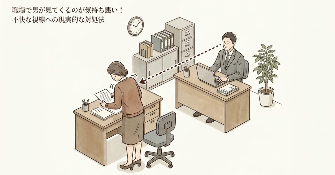 職場で男が見てくるのが気持ち悪い