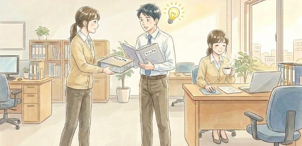 マニュアル化で教える手間を省く