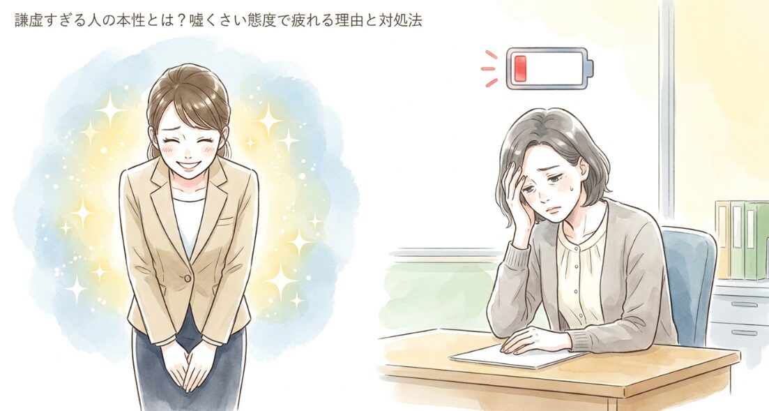 謙虚すぎる人の本性