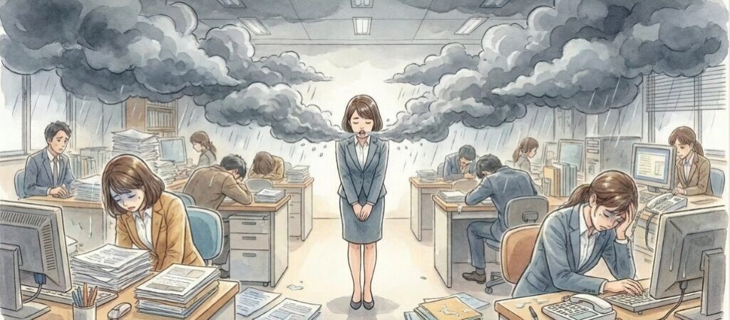 職場の空気を重くする見せかけの姿