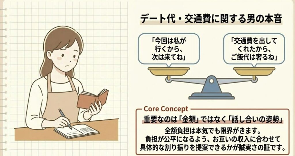 デート代や交通費に関する本音