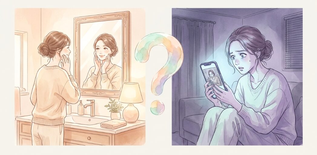 他人から見た自分の顔