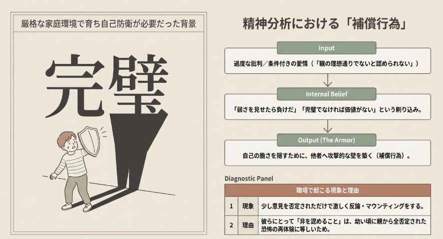 厳格な家庭環境で育ち自己防衛が必要だった背景