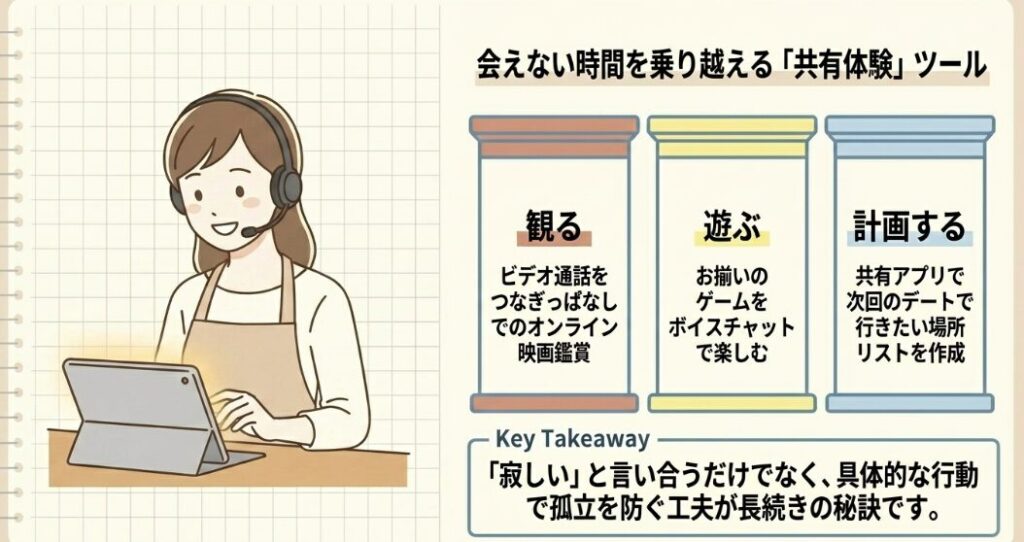 会えない時間を乗り越えるための工夫