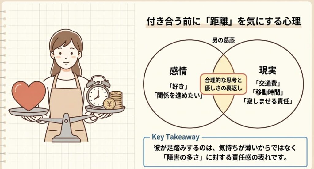 付き合う前に距離を気にする心理