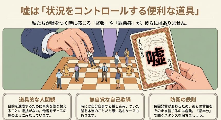 平気で嘘をつく人の心の裏側