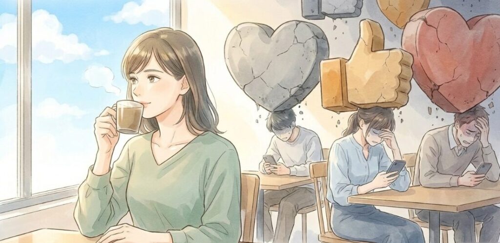 カフェの隣の席から見えてくる現代人の承認欲求
