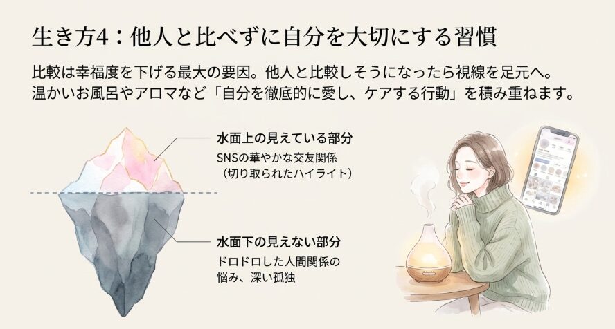 他人と比べずに自分を大切にする習慣