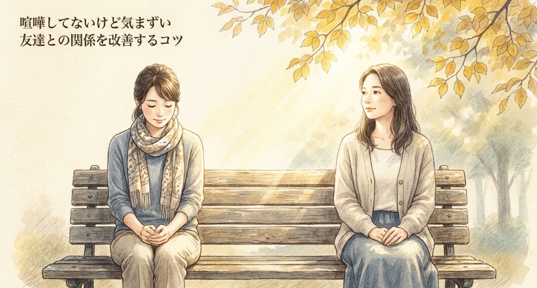 喧嘩してないけど気まずい友達との関係を改善