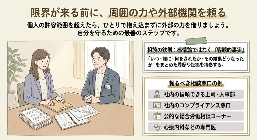 ひとりで抱え込まずに相談できる場所