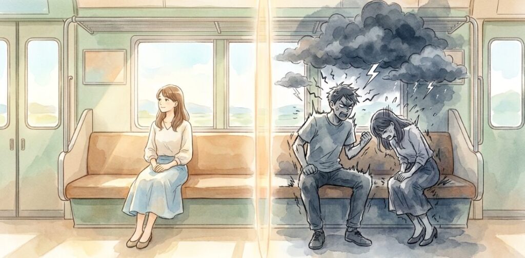 電車でのカップルの会話から学ぶ他者への境界線