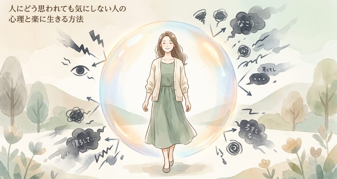 人にどう思われても気にしない人の心理