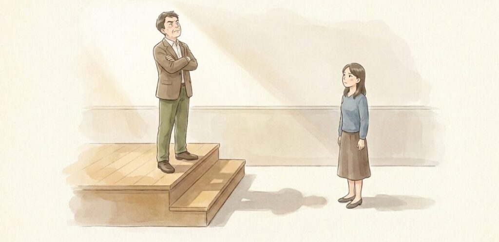 下に見ている？上下関係を意識した心理