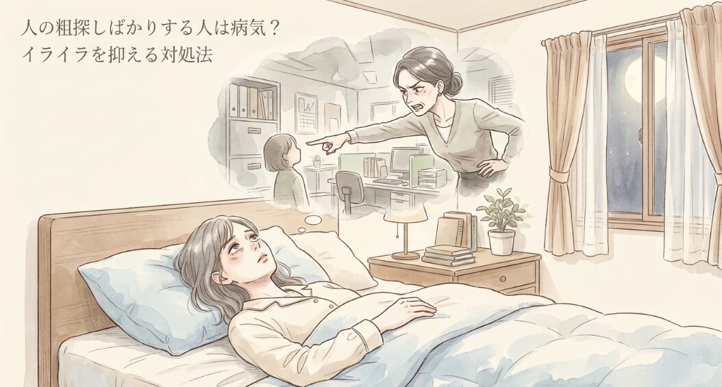 人の粗探しばかりする人は病気？